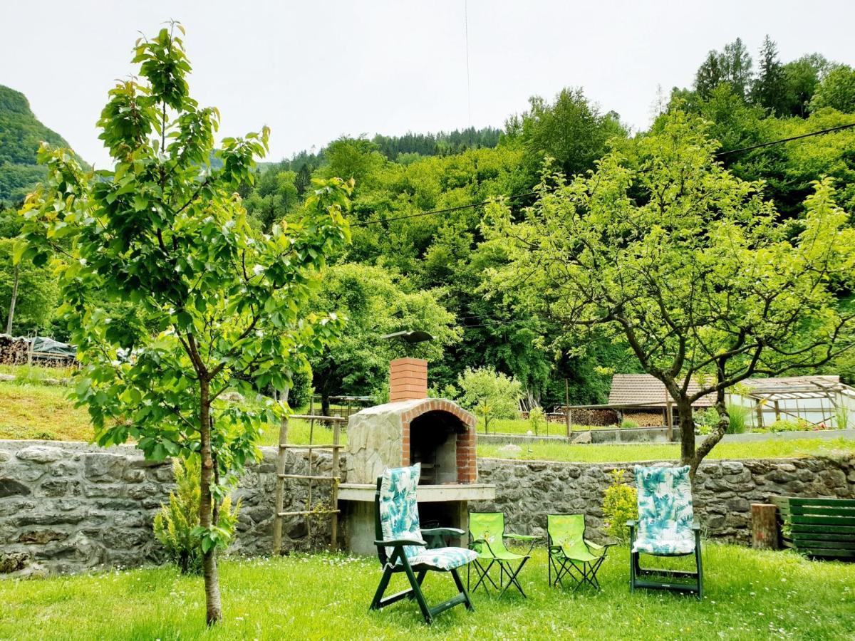 Apartment And Garden House Among The Mountains Podbrdo ภายนอก รูปภาพ