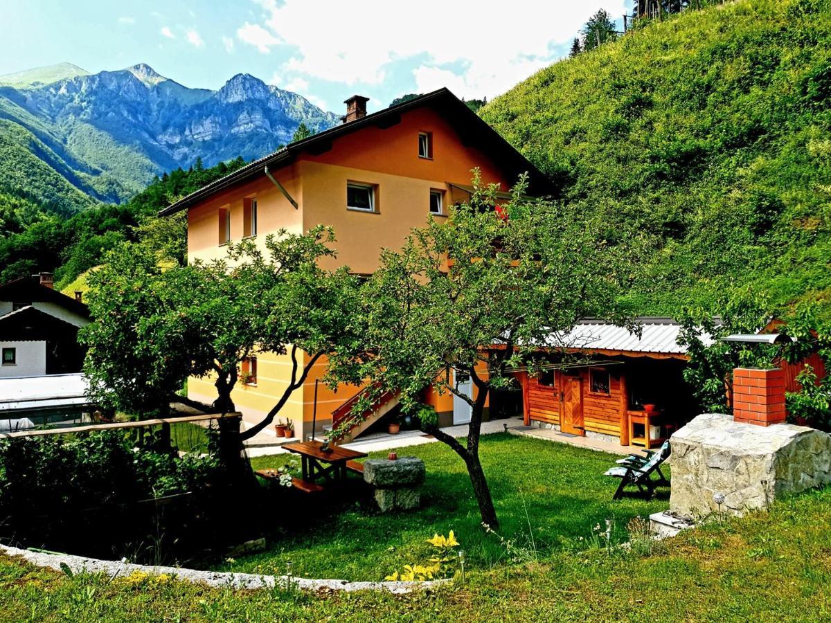Apartment And Garden House Among The Mountains Podbrdo ภายนอก รูปภาพ